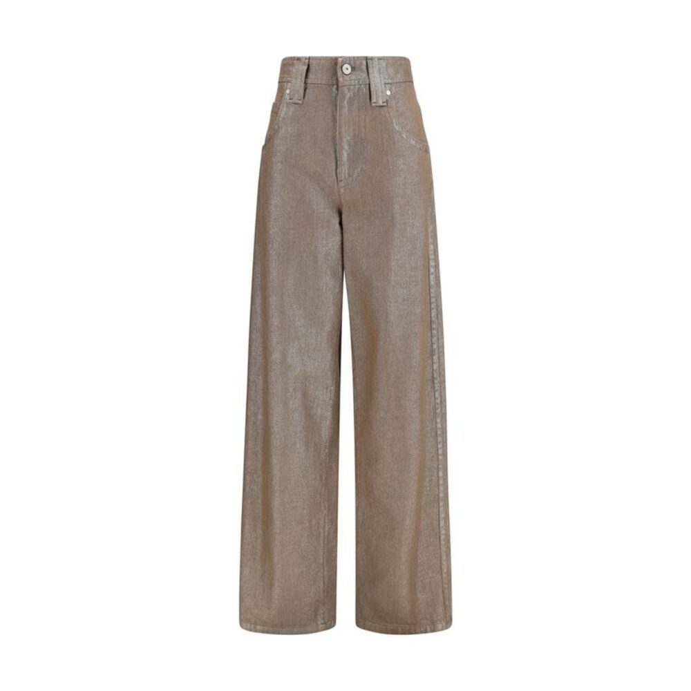Brunello Cucinelli Beige Cotton Jeans Women's Denim